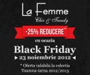 Black Friday aduce reduceri de 25 la suta la colectia toamna - iarna in magazinul online La Femme